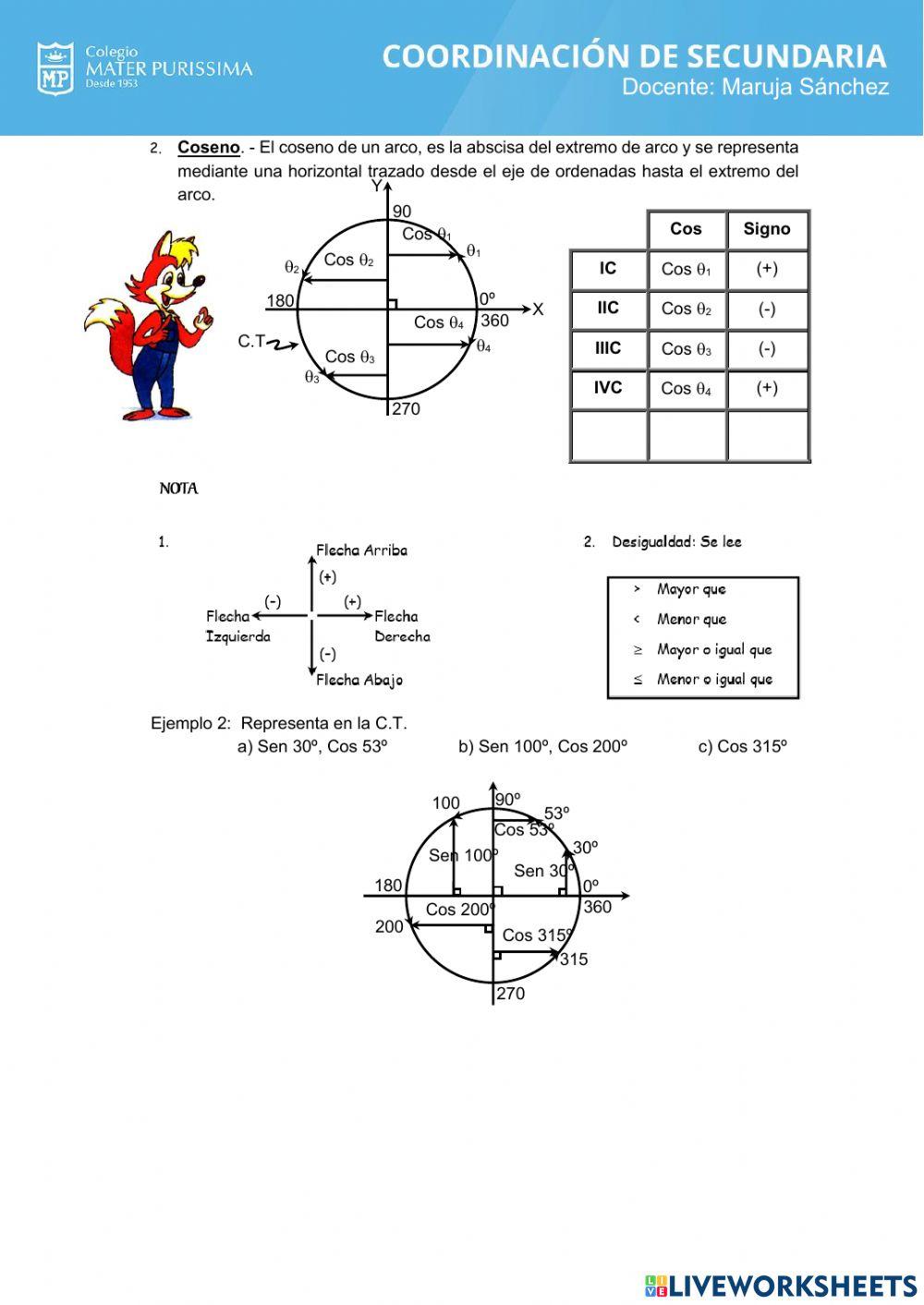 Circunferencia trigonométrica