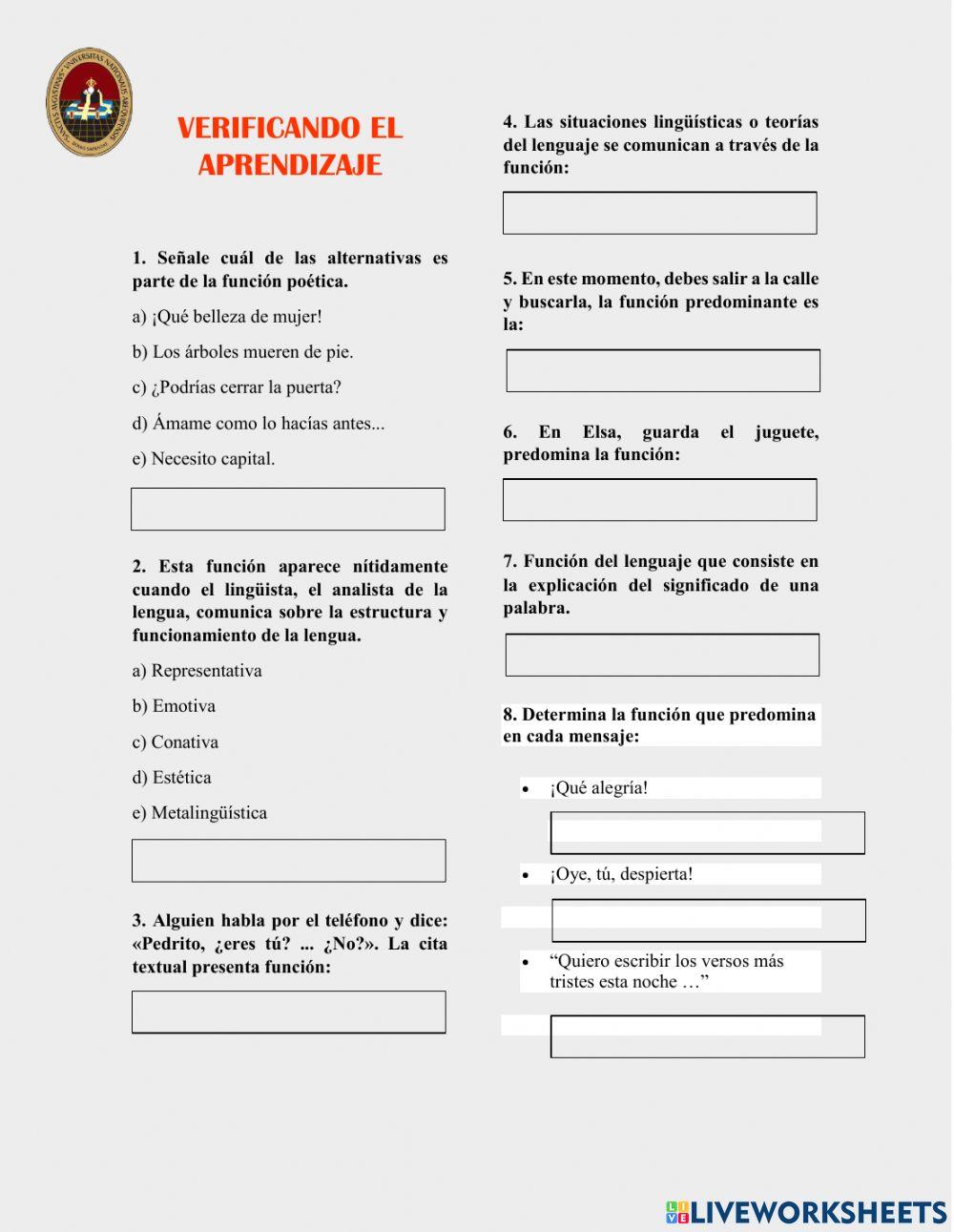 Funciones del lenguaje