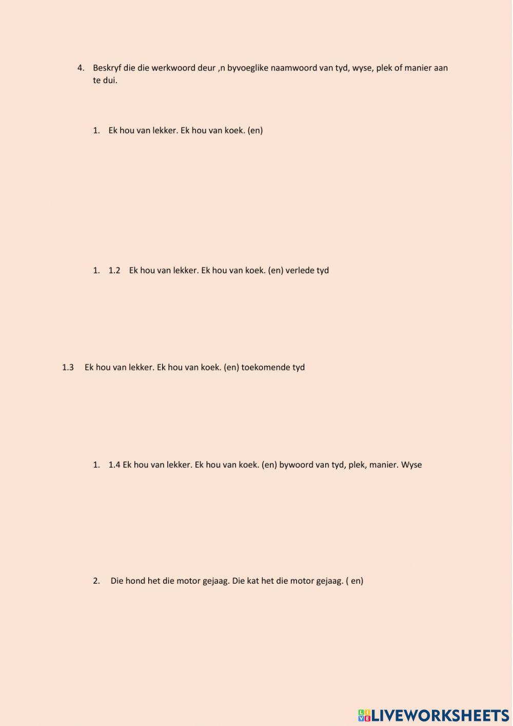 Verbinding van sinne