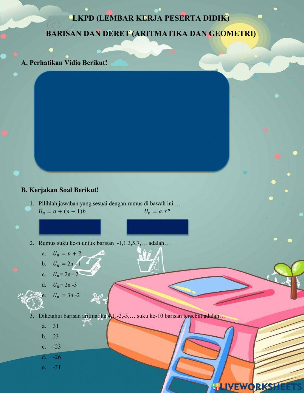 Barisan dan Deret Aritmatika dan Geometri
