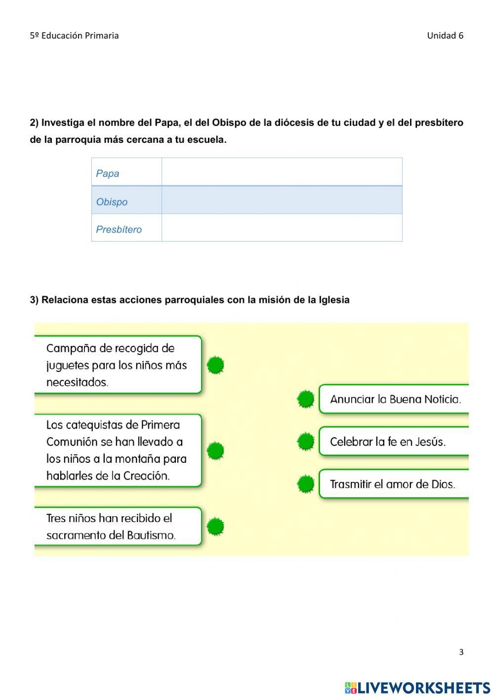 La Iglesia atiende a diversos servicios