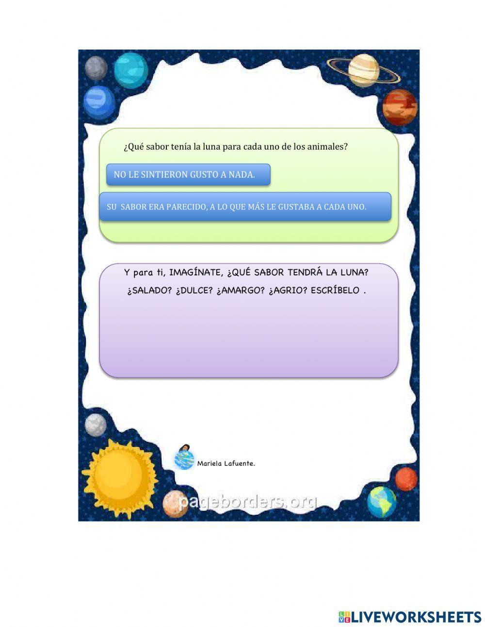 Cuento: ¿A qué sabe la luna?