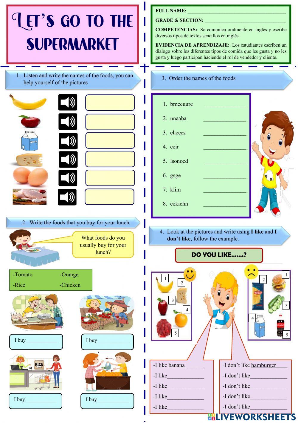 Let’s go to the supermarket