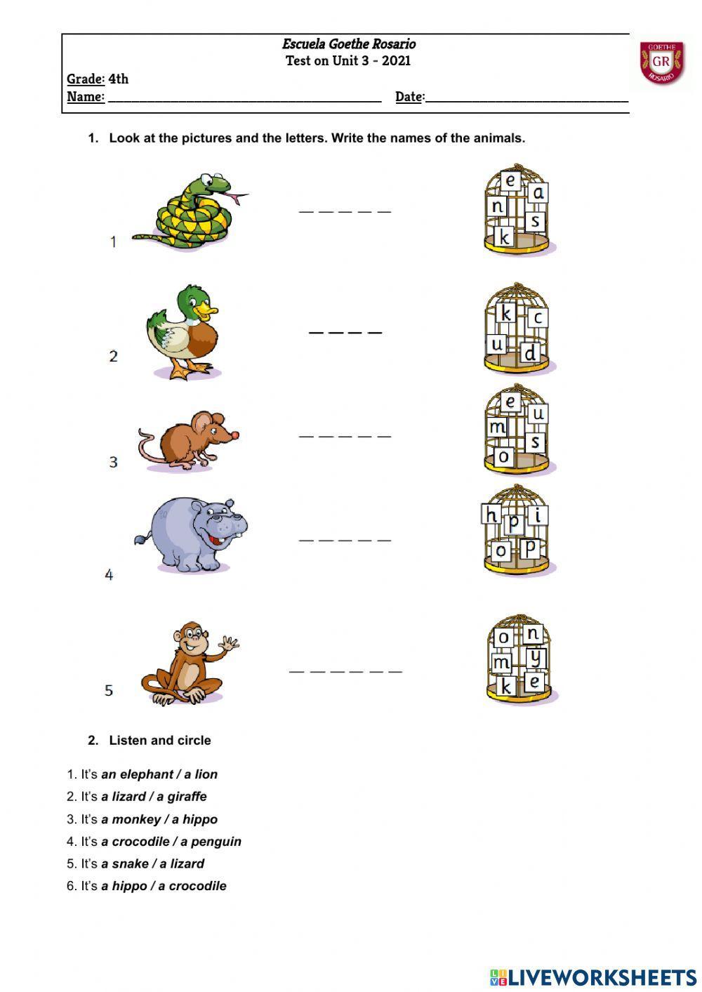GMF 2 - Test on Unit 3