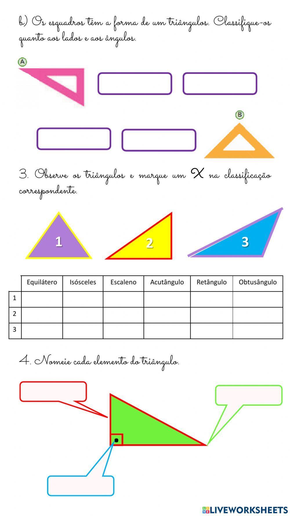 Triângulos e Quadriláteros