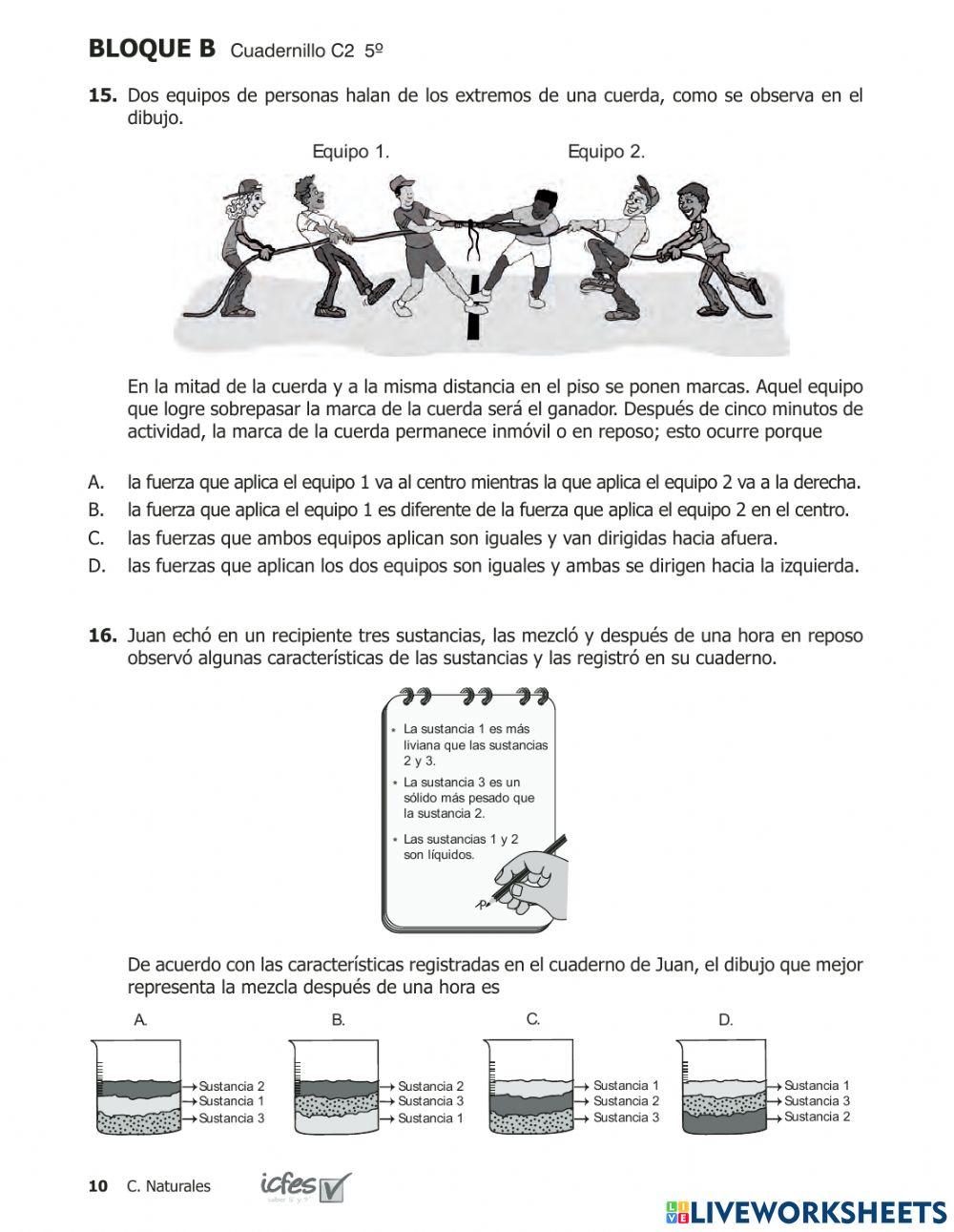 Prueba saber Ciencias 200951p