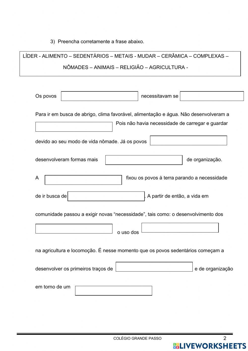 Povos nômades - Sedentários e Pintura Rupestre