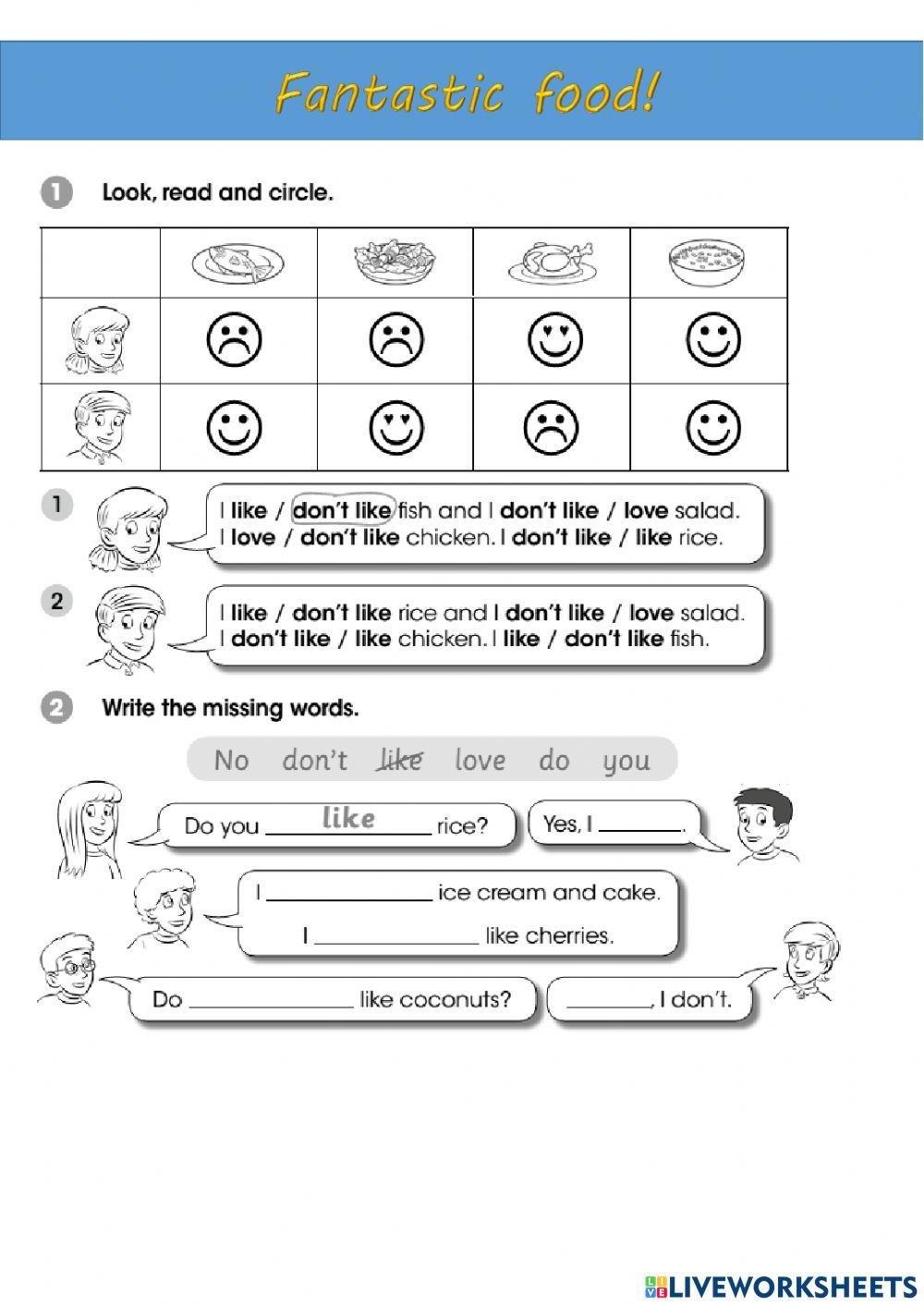 Give me five 1 - Unit 4 Fantastic Food