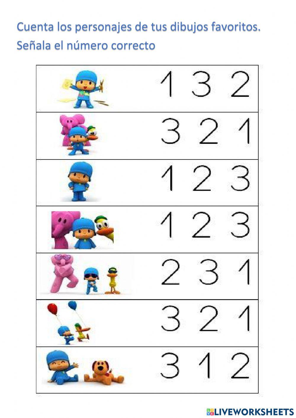 Asociar numero y cantidad