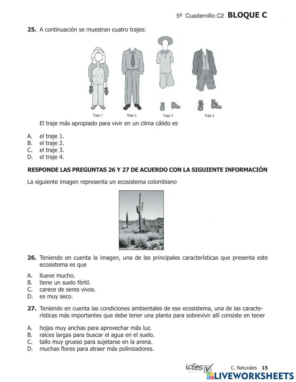 Prueba saber Ciencias 200952p