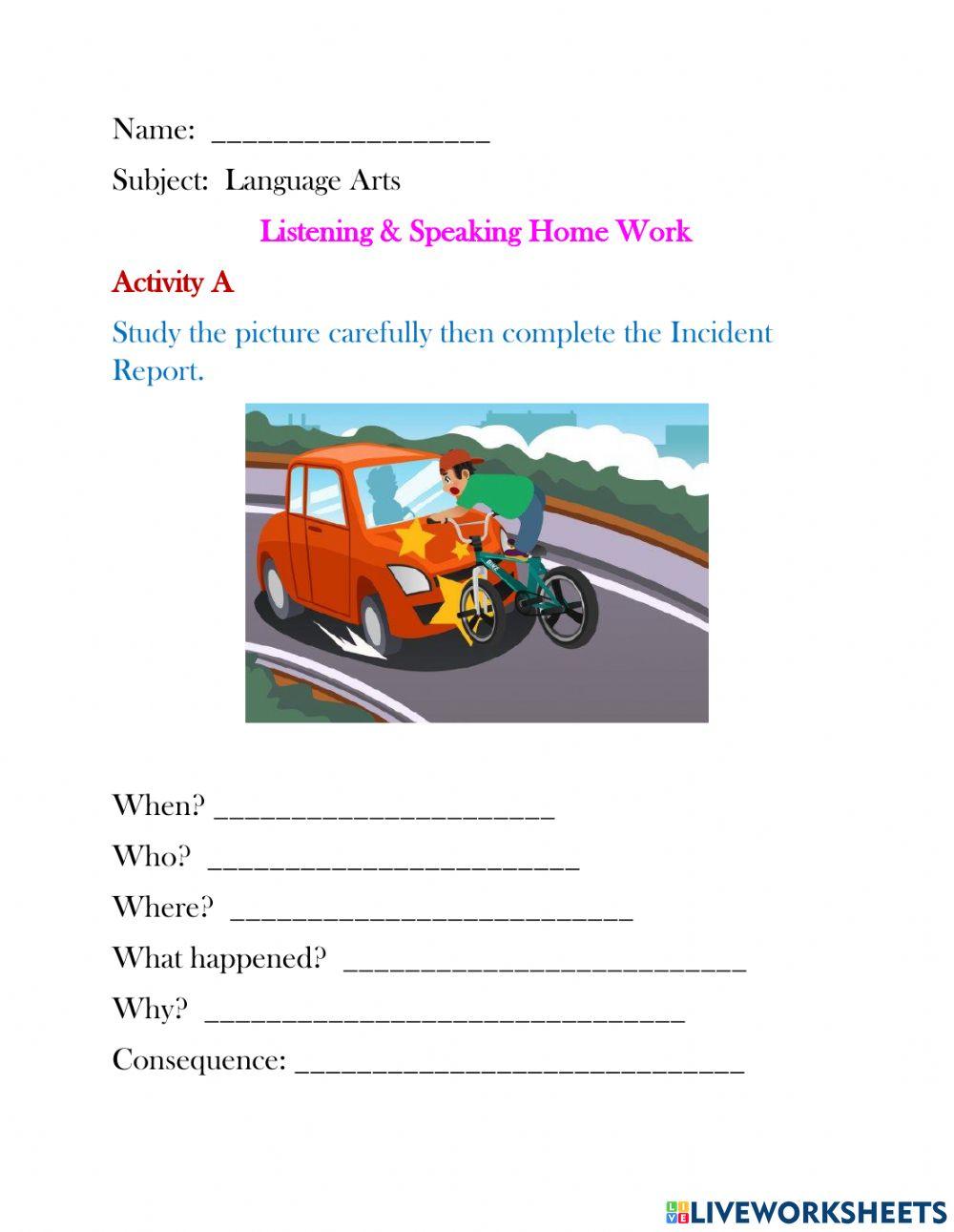 Listening & Speaking