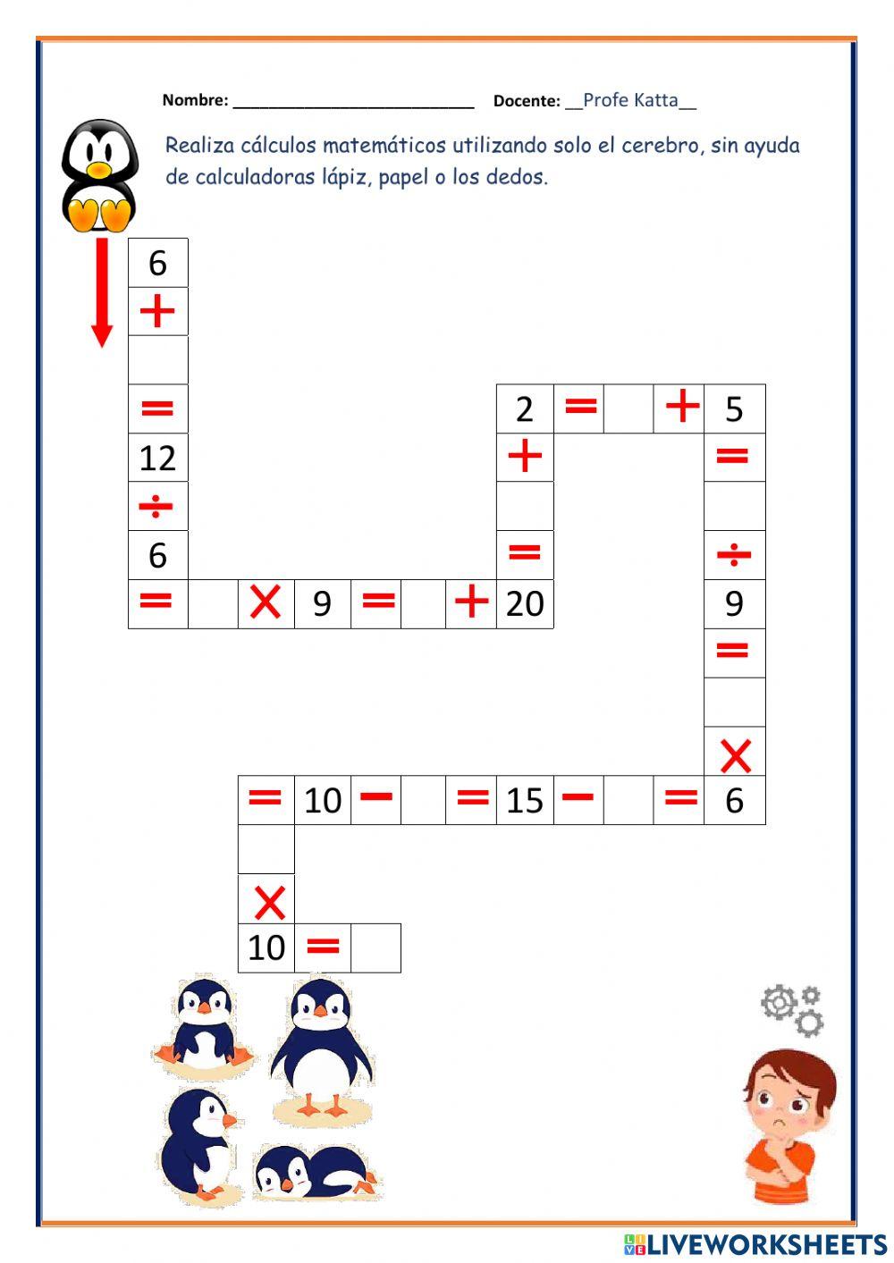 Cálculos matemáticos