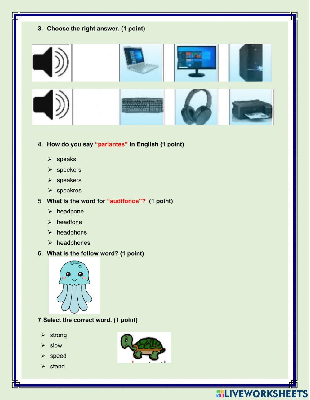 4to ebg second quimester test