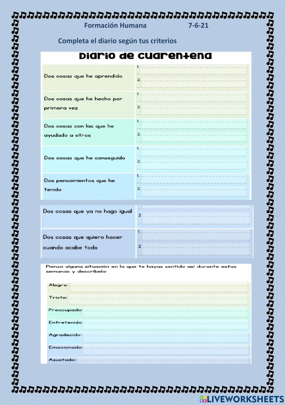 Diario de cuarentena