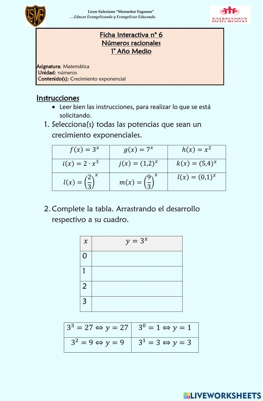Crecimiento exponencial Crecimiento exponencial