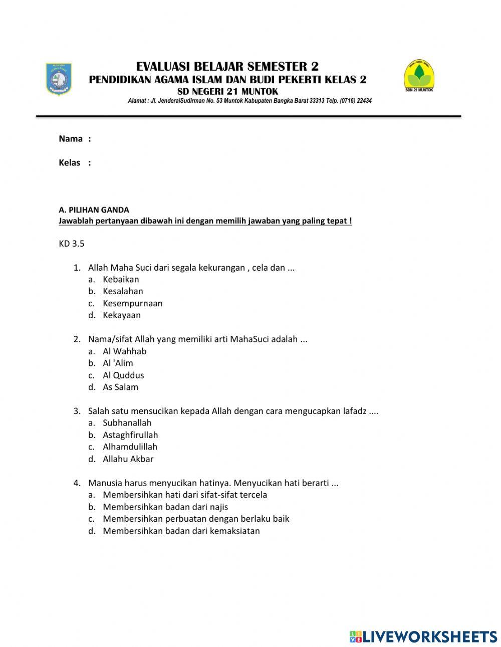 EBS kelas 2 TA 20202021