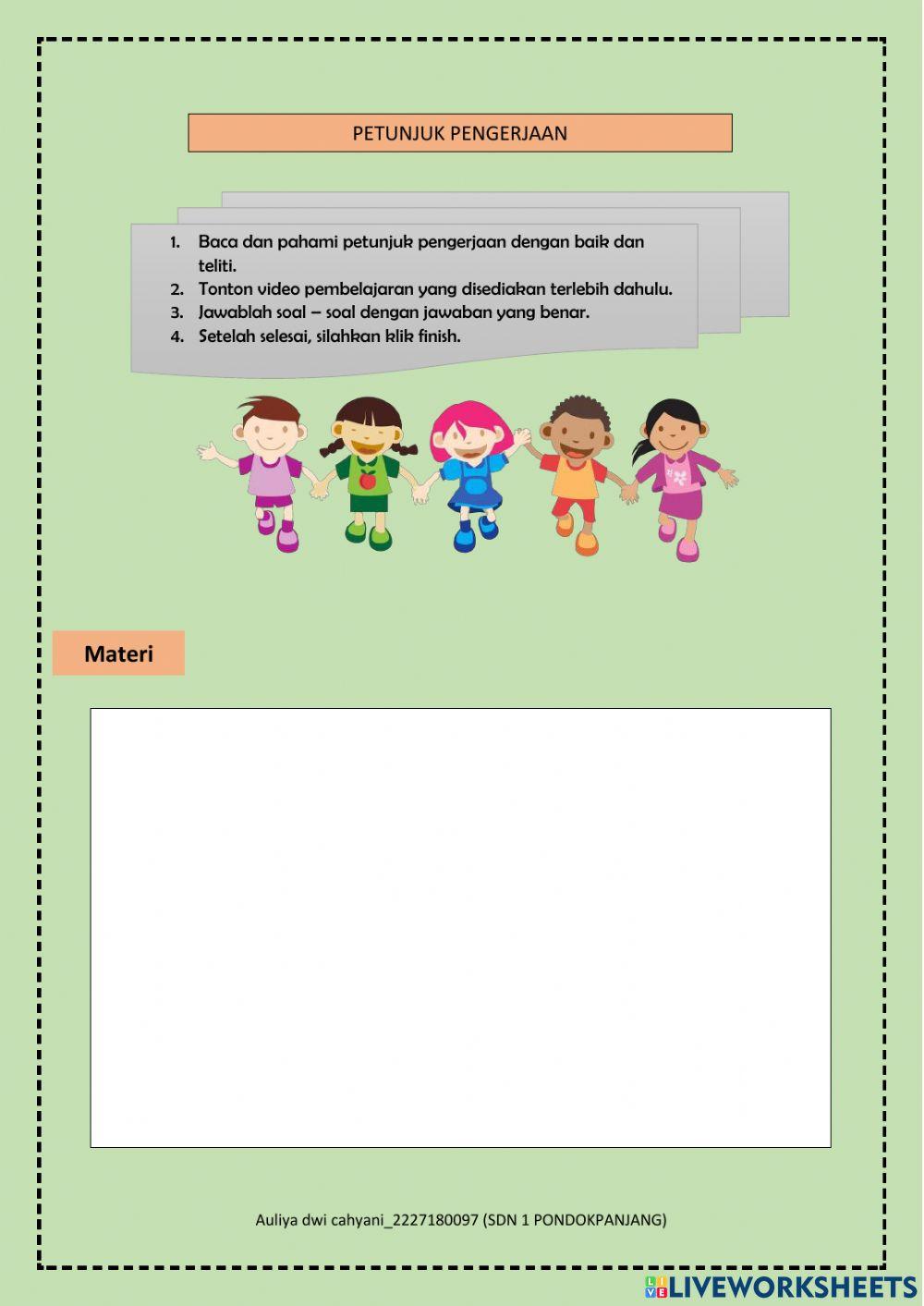 Lembar Kerja Siswa (Evaluasi)