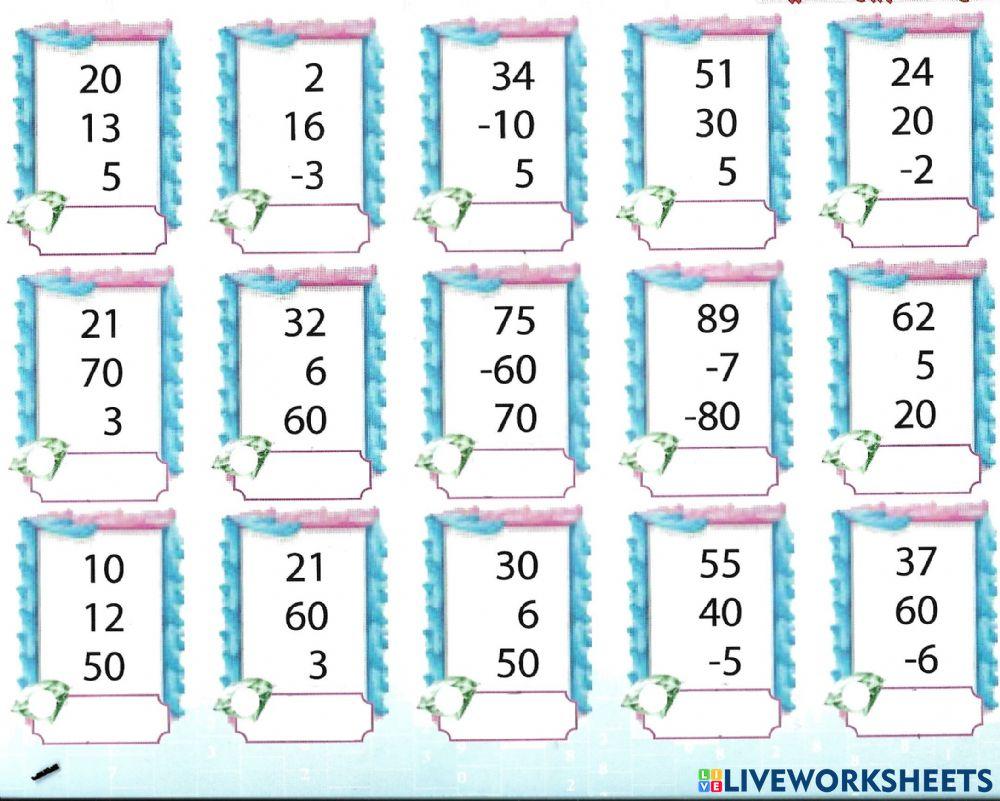 2 digits c online exercise for live worksheets
