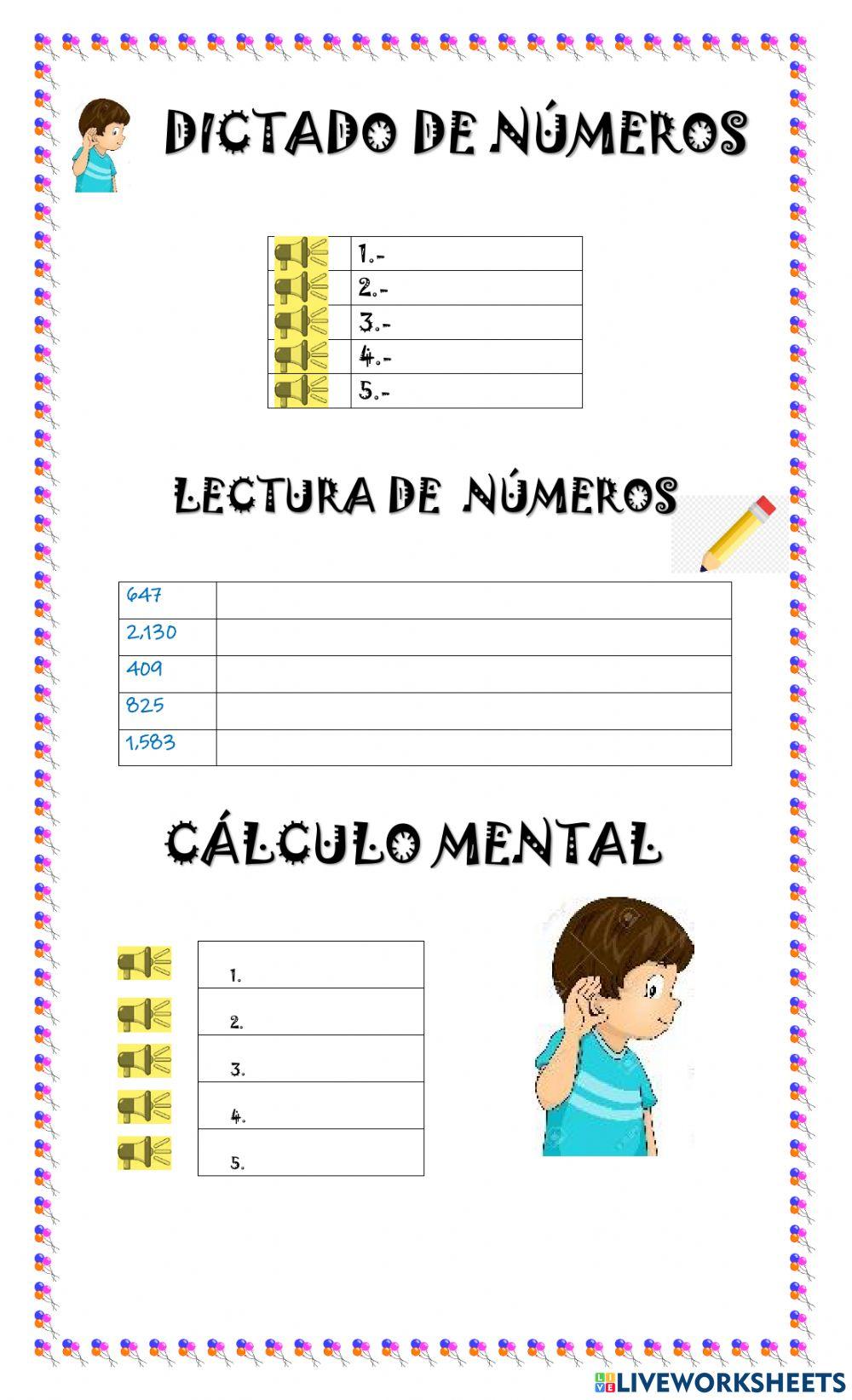 Examen dictado y cálculo final