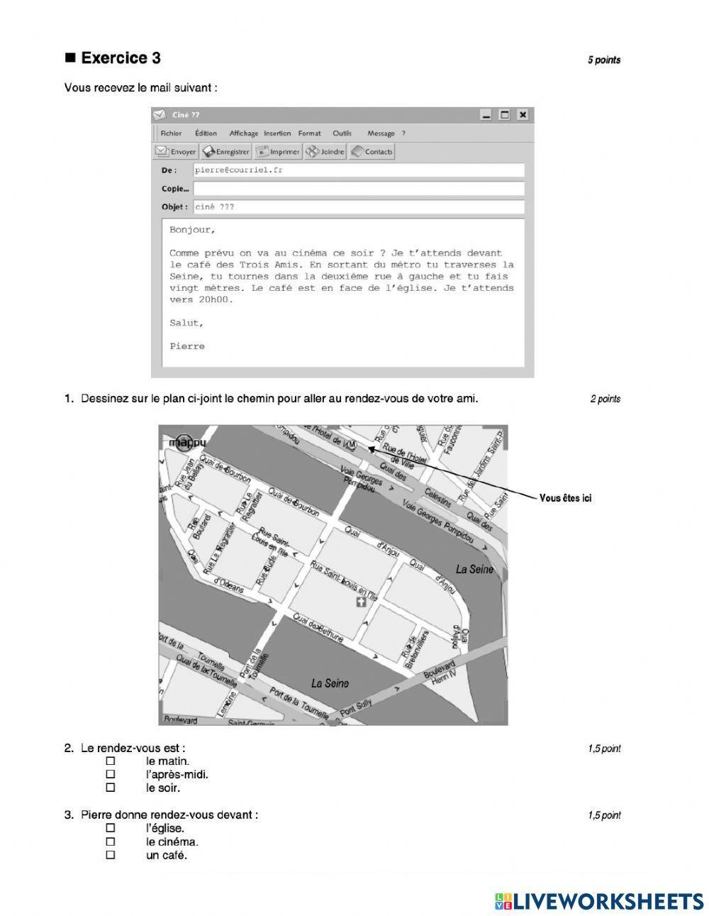 Compréhension des écrits 1.1
