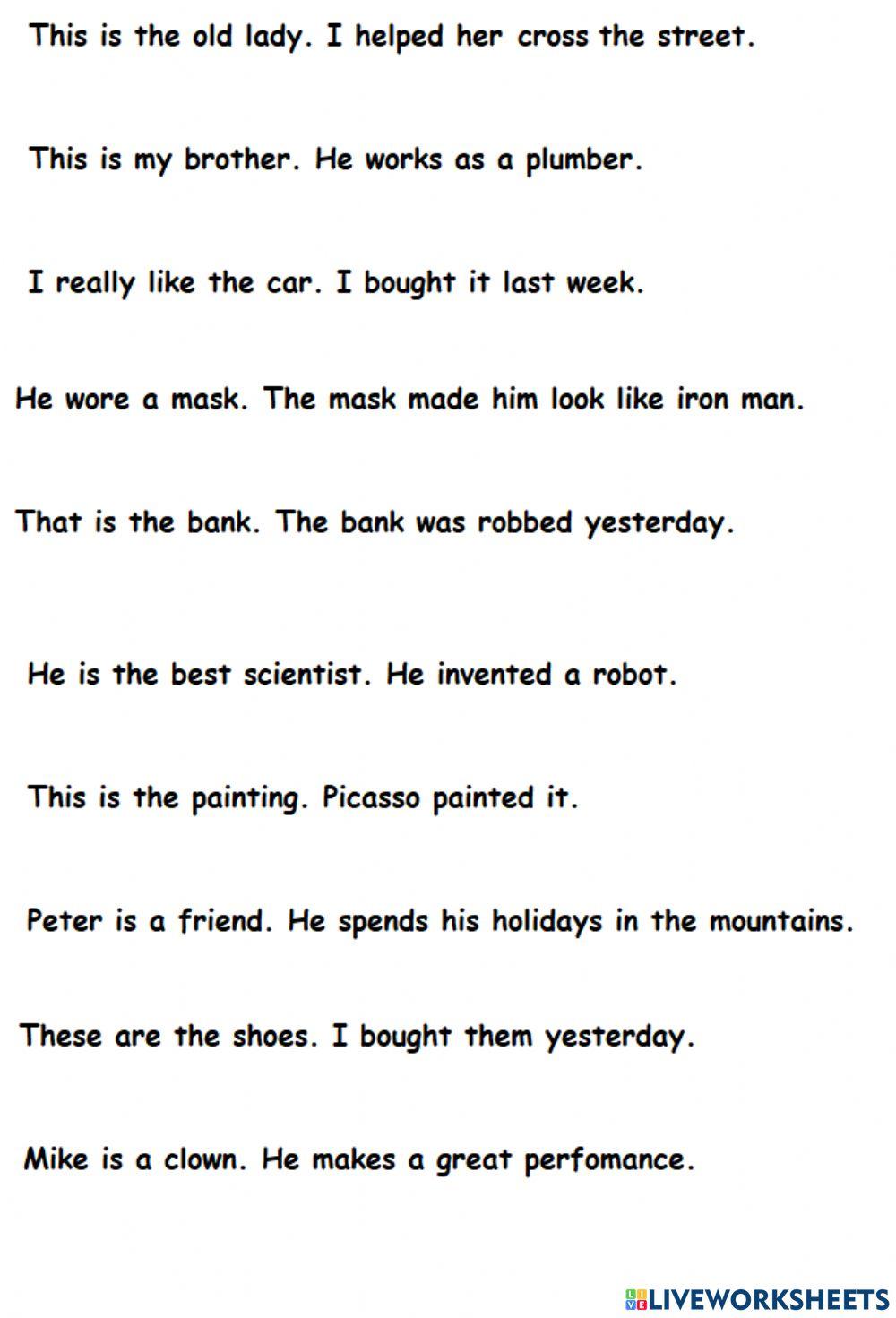 Rephrasing relative  (who- that)