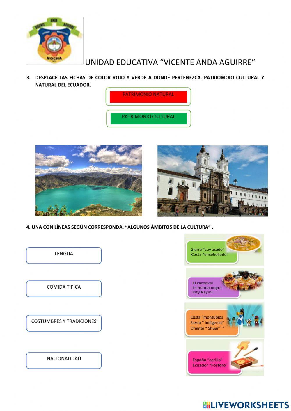 Patrimonio natural y cultural del Ecuador