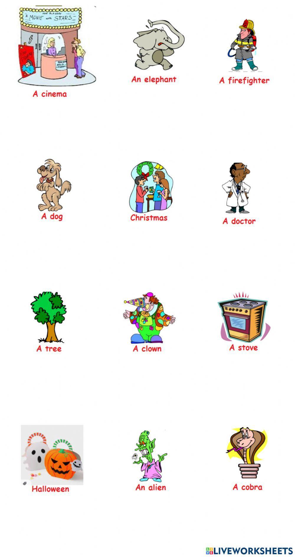 Relative clauses (who, that, which, where, when)