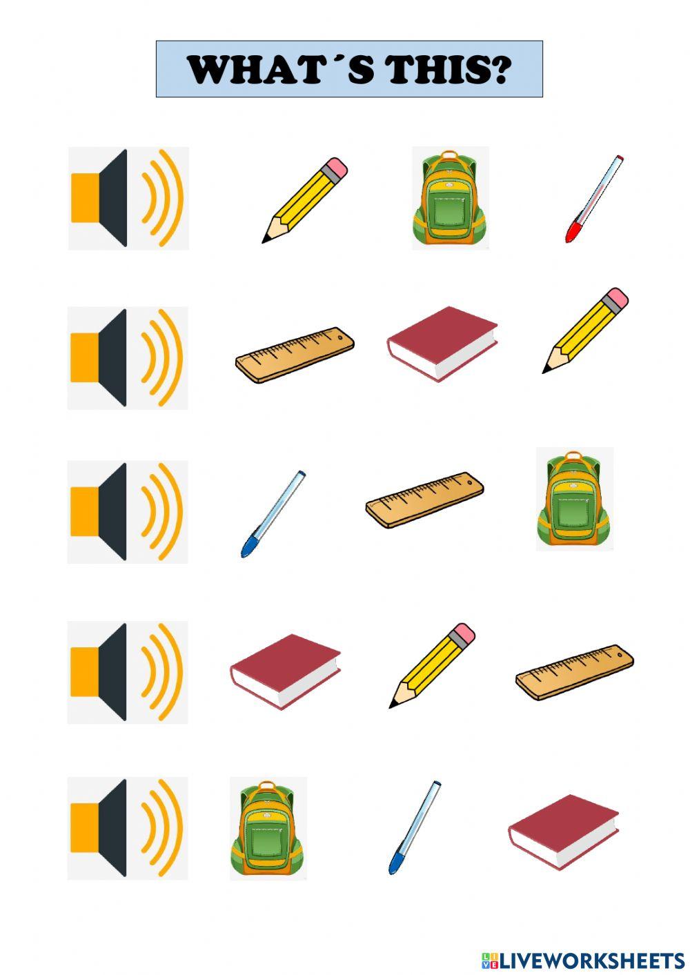 classroom-objects-online-exercise-for-elemental-live-worksheets