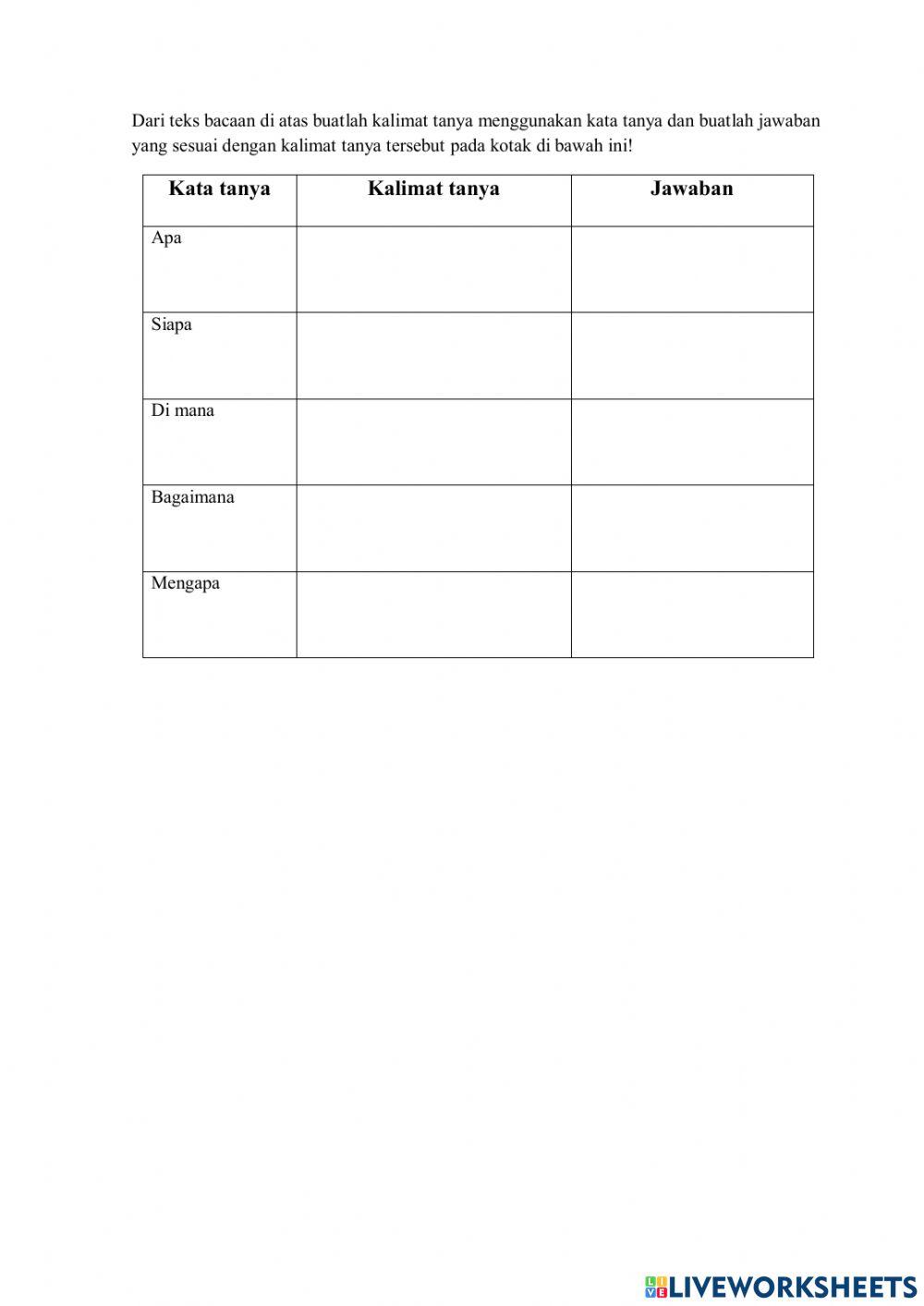 Lkpd kata tanya