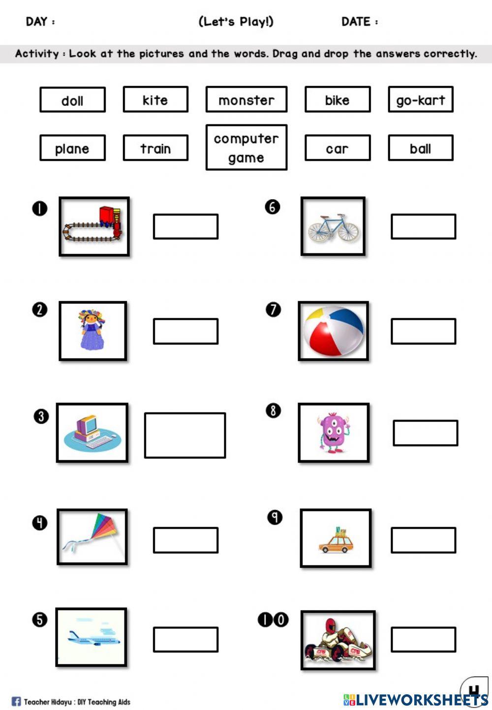 Let's Play Year 1 (Drag and Drop)