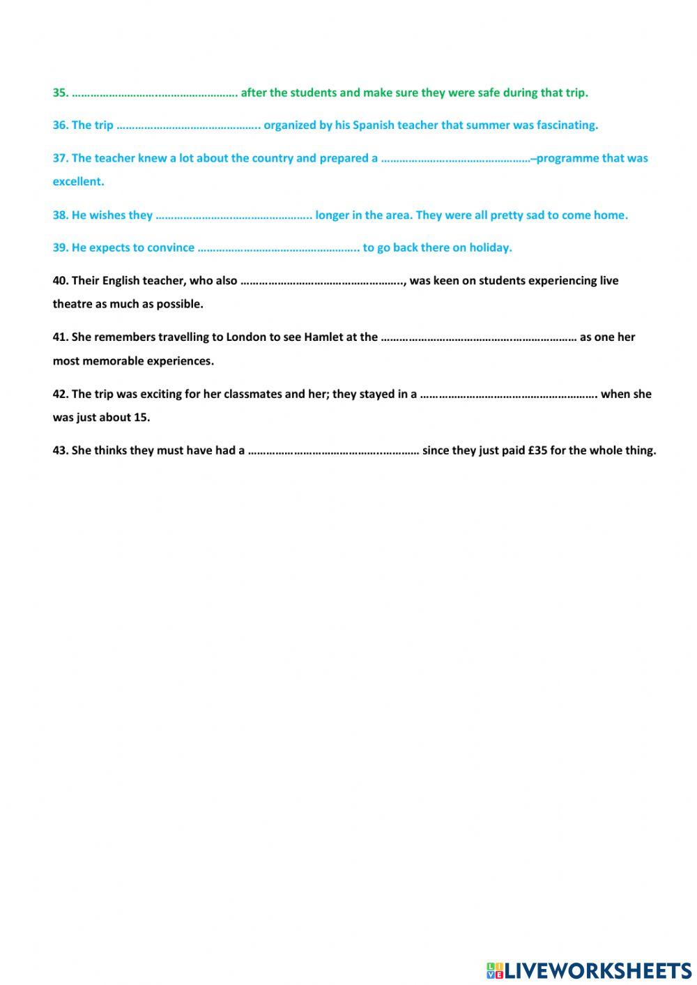 C1.1 Listening Exam based on part 3 FCE