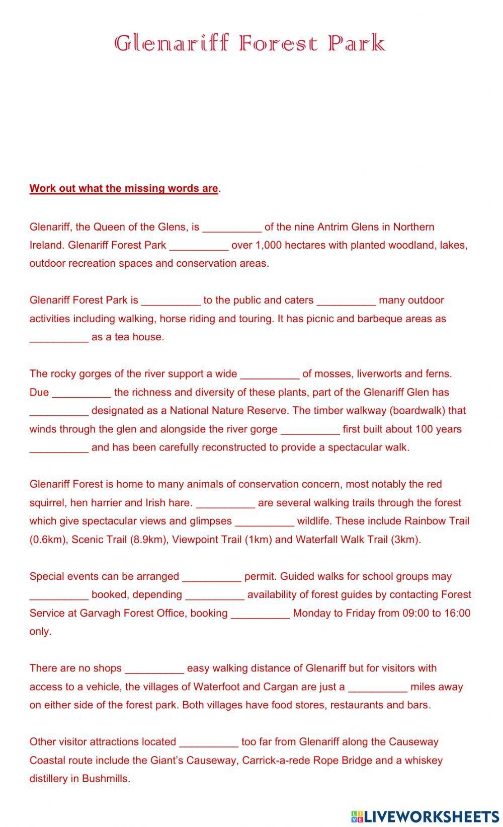 Glenariff Forest Park