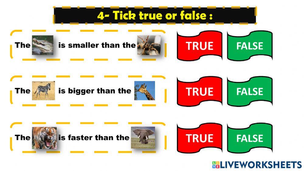 Comparative ans superlative sentences