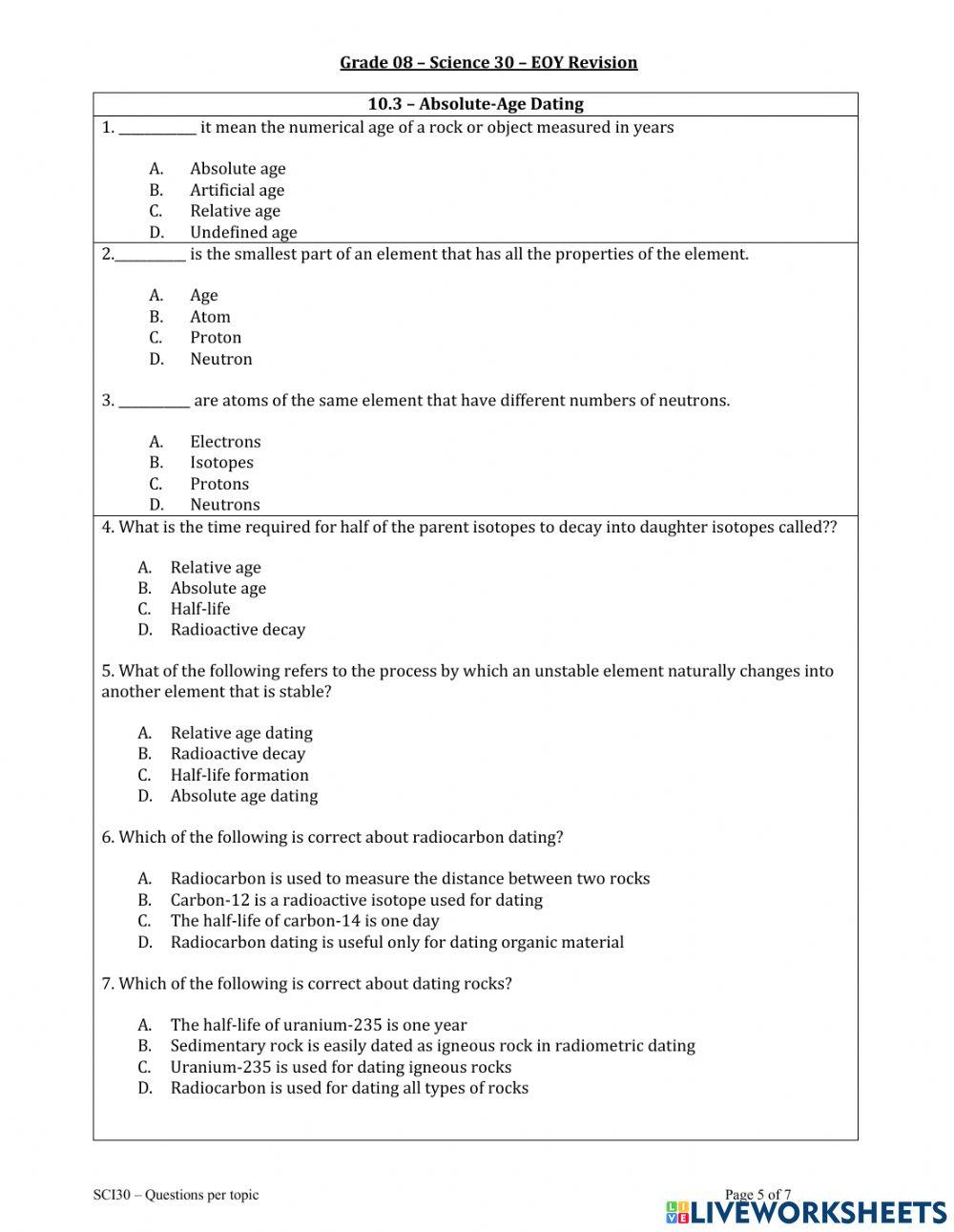 Clues	to	Earth’s	Past