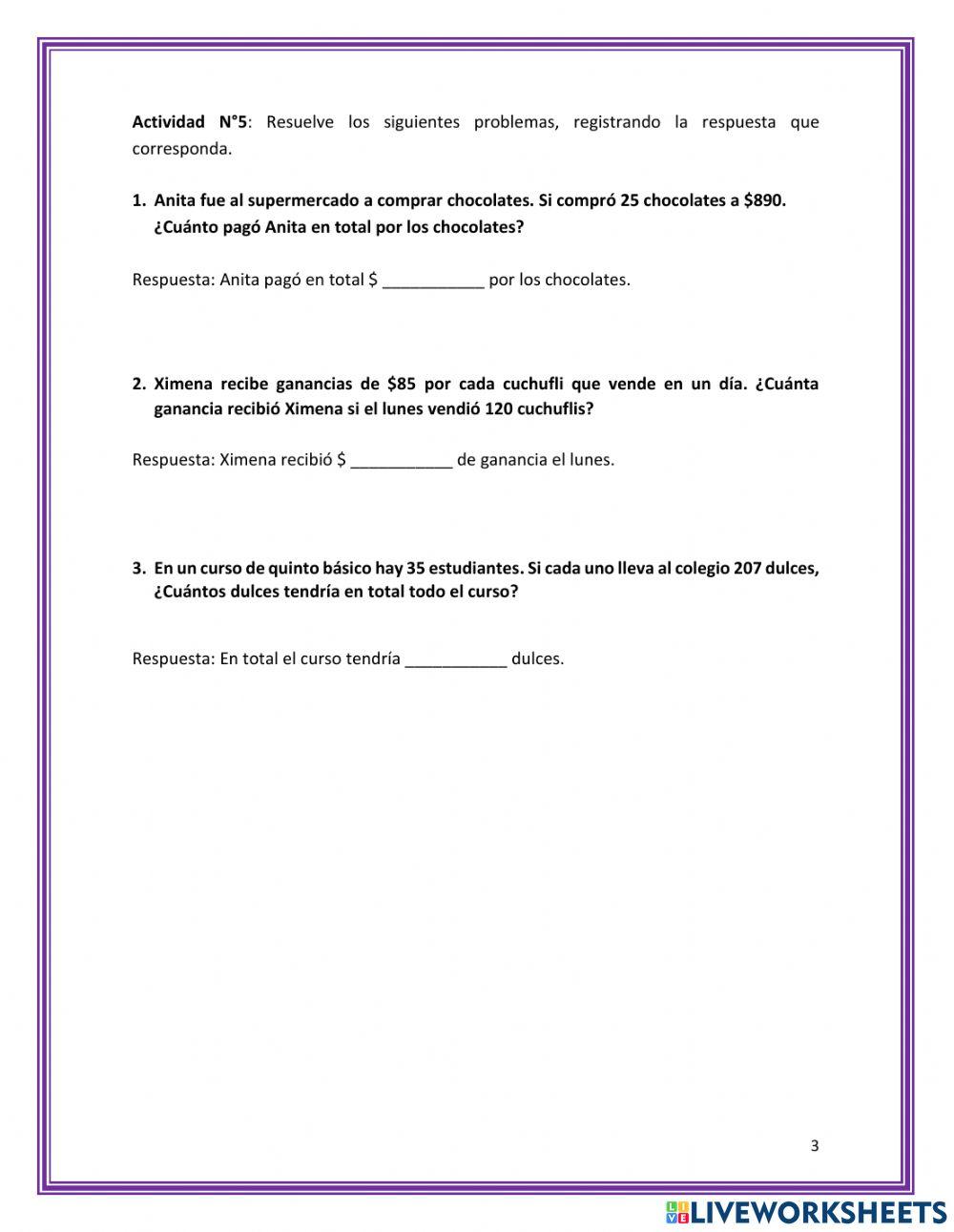 Repaso de multiplicaciones