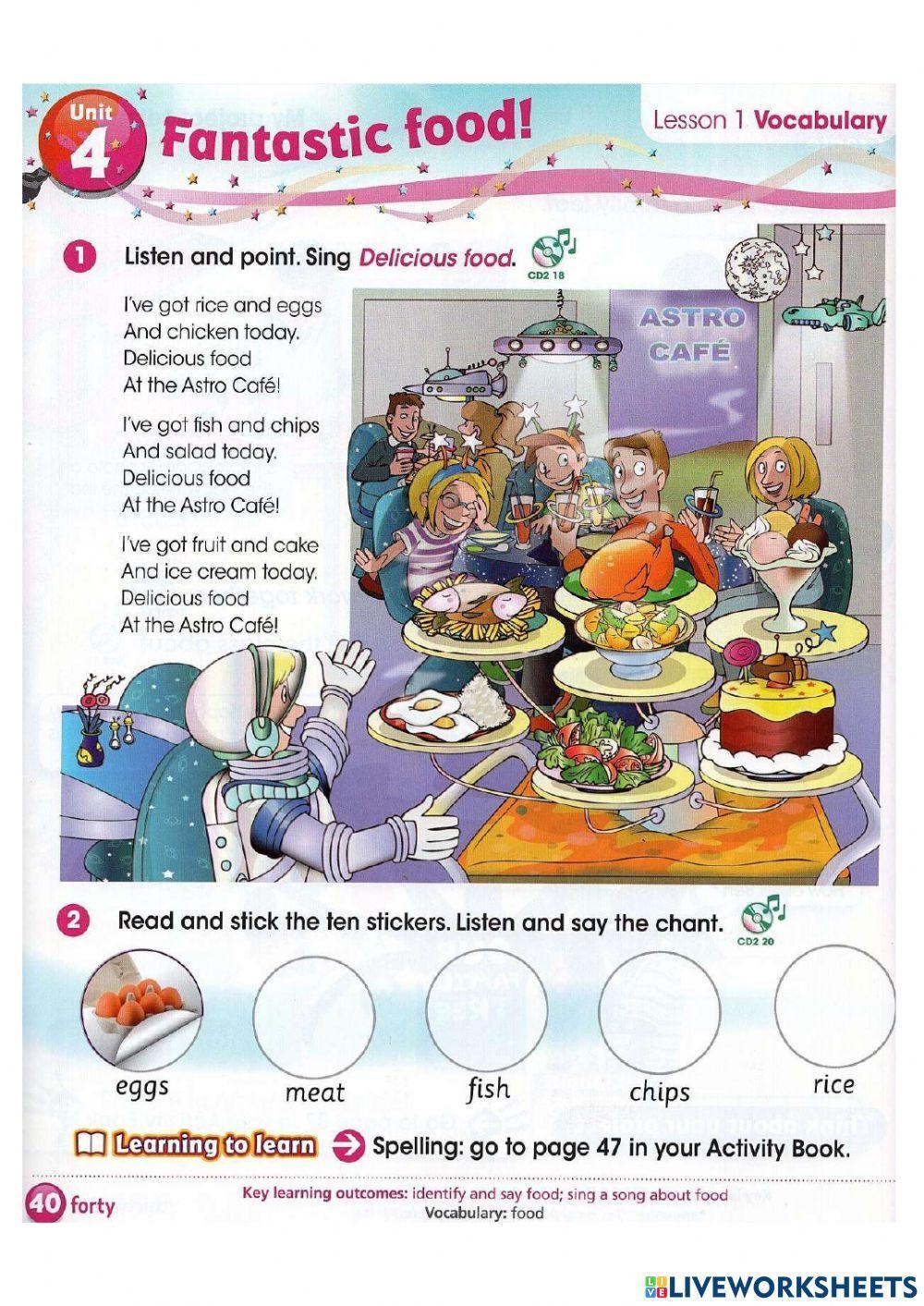 FOOD: I LOVE, I LIKE, I DON'T LIKE 