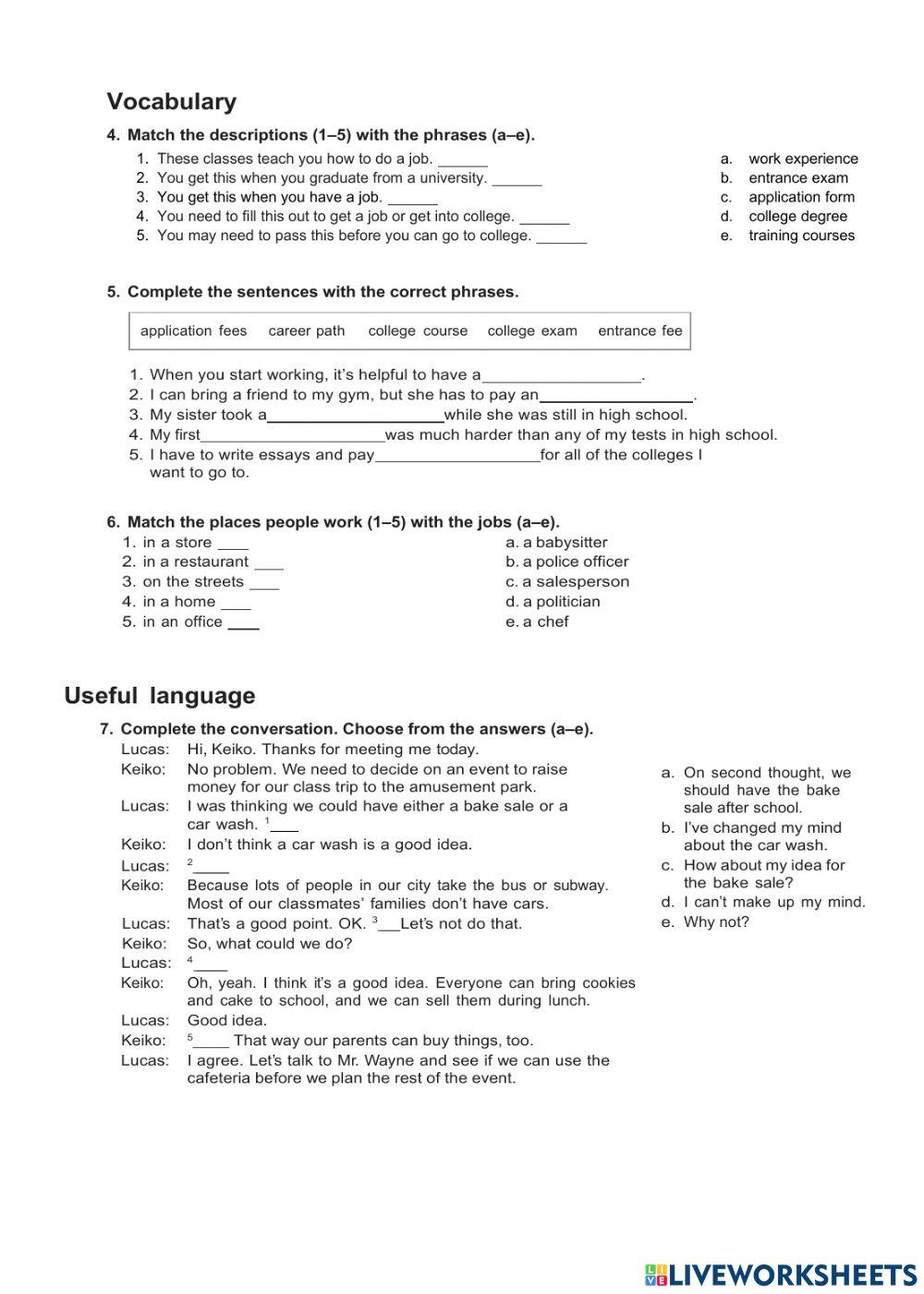 Unit 10 worksheet