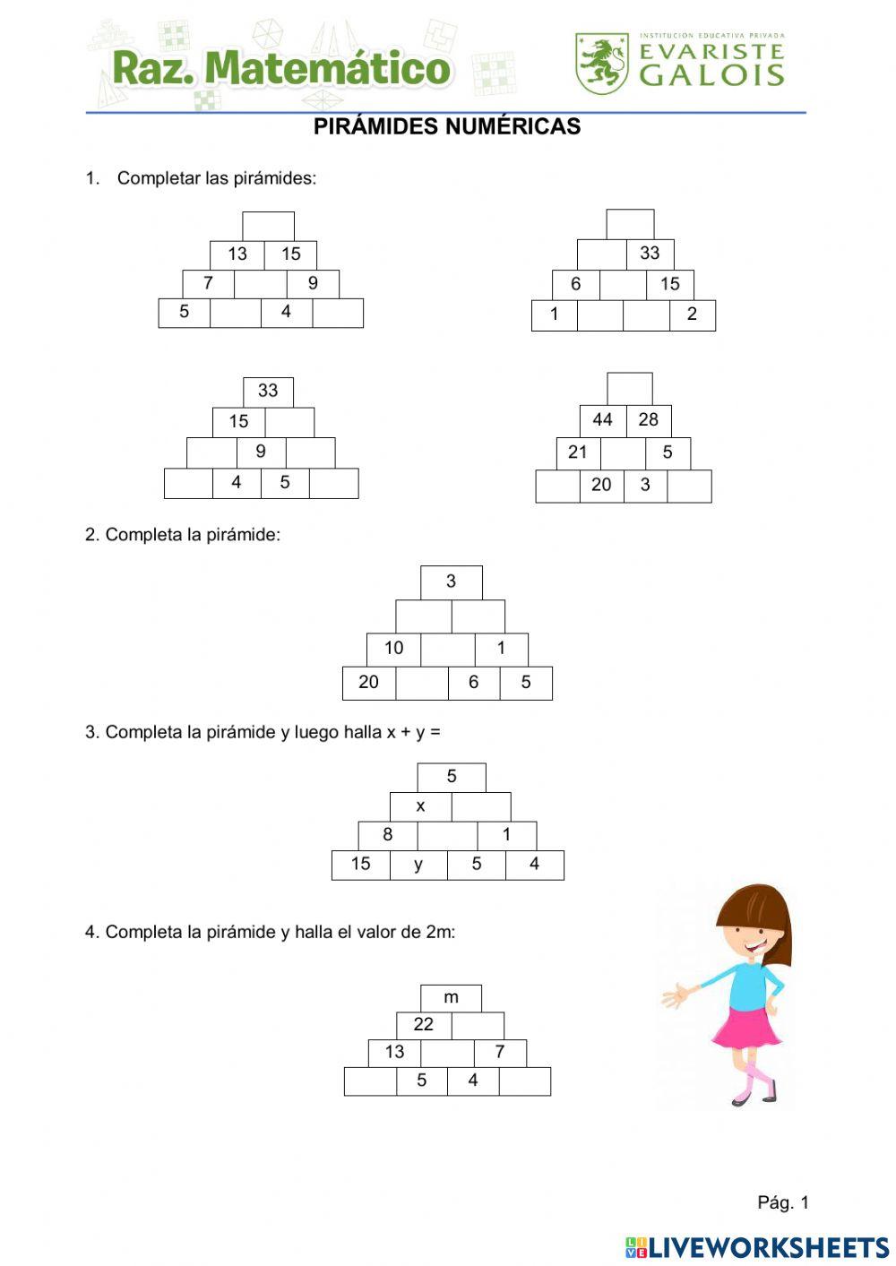 Pirámides numéricas