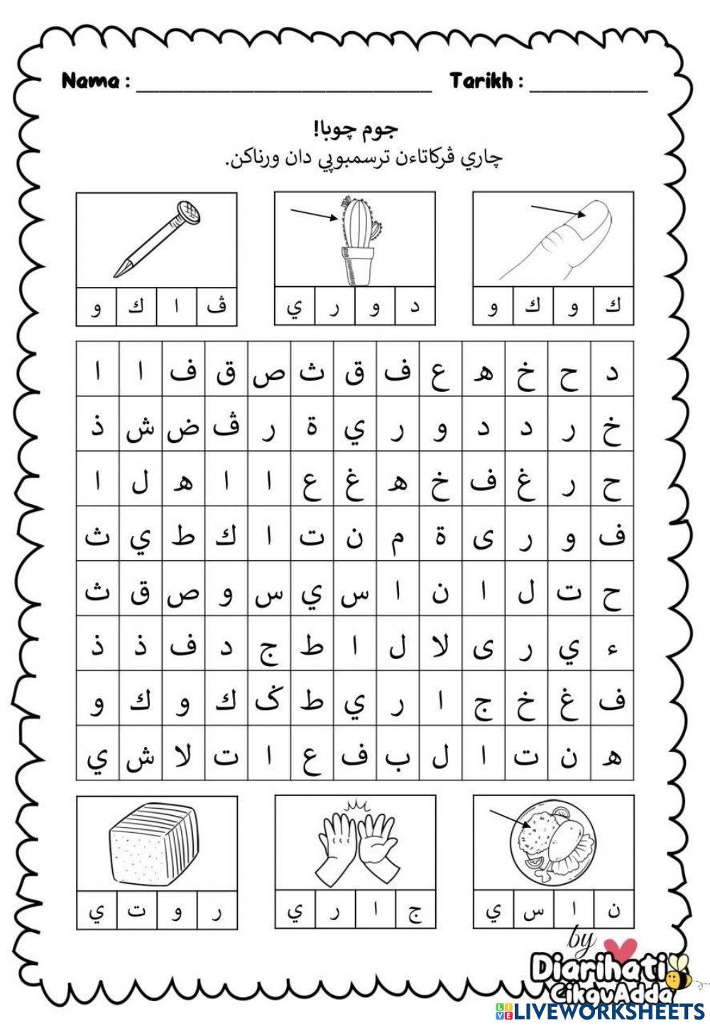 Jawi: Perkataan Suku Kata Terbuka