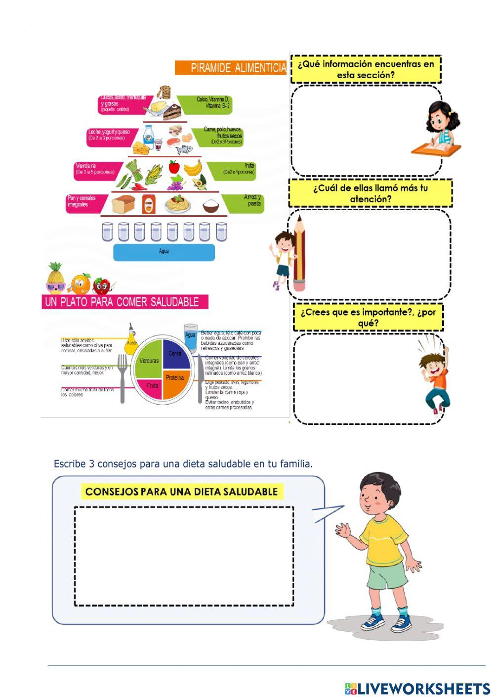 Leemos un díptico sobre la vida saludable