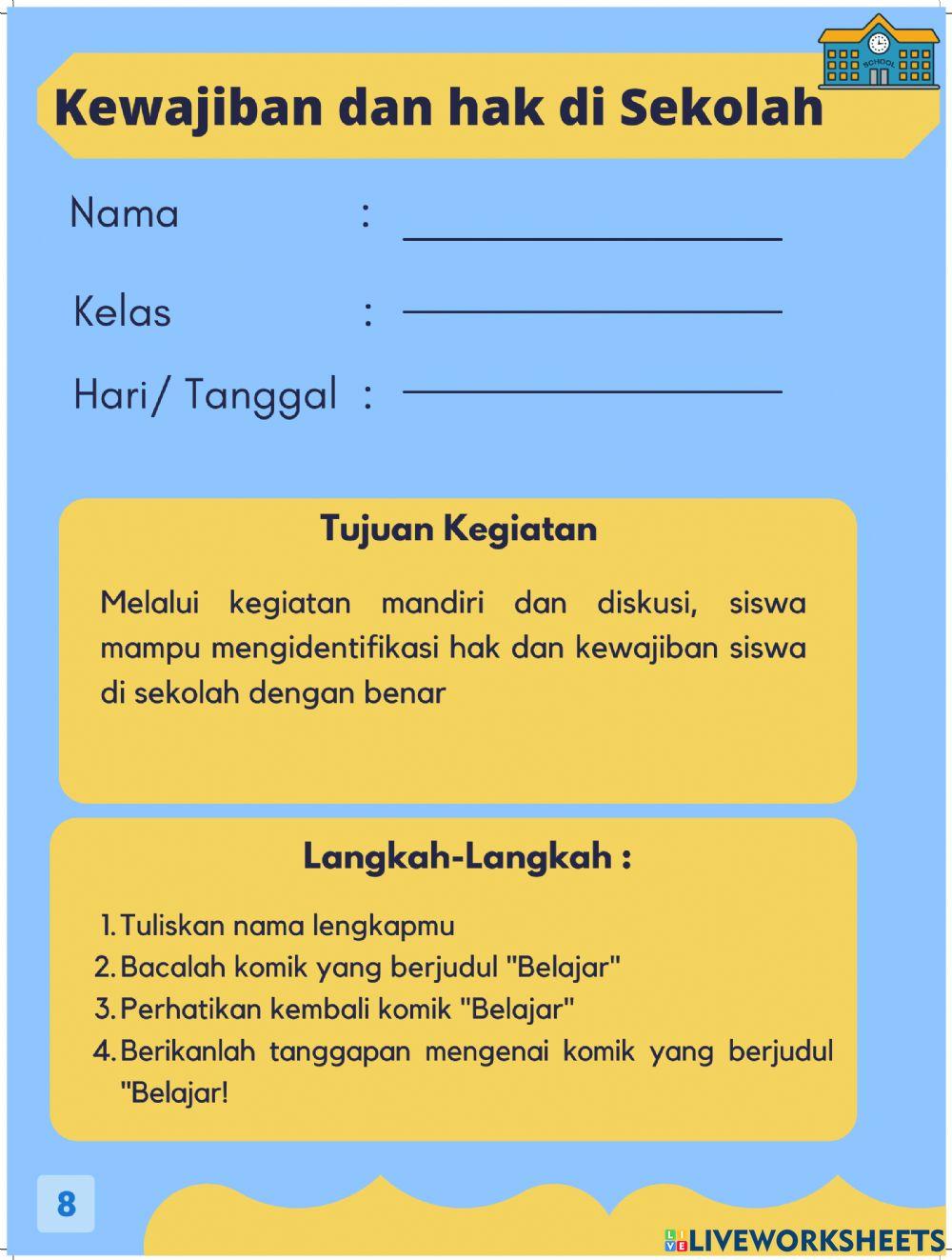 Hak dan Kewajiban di Sekolah