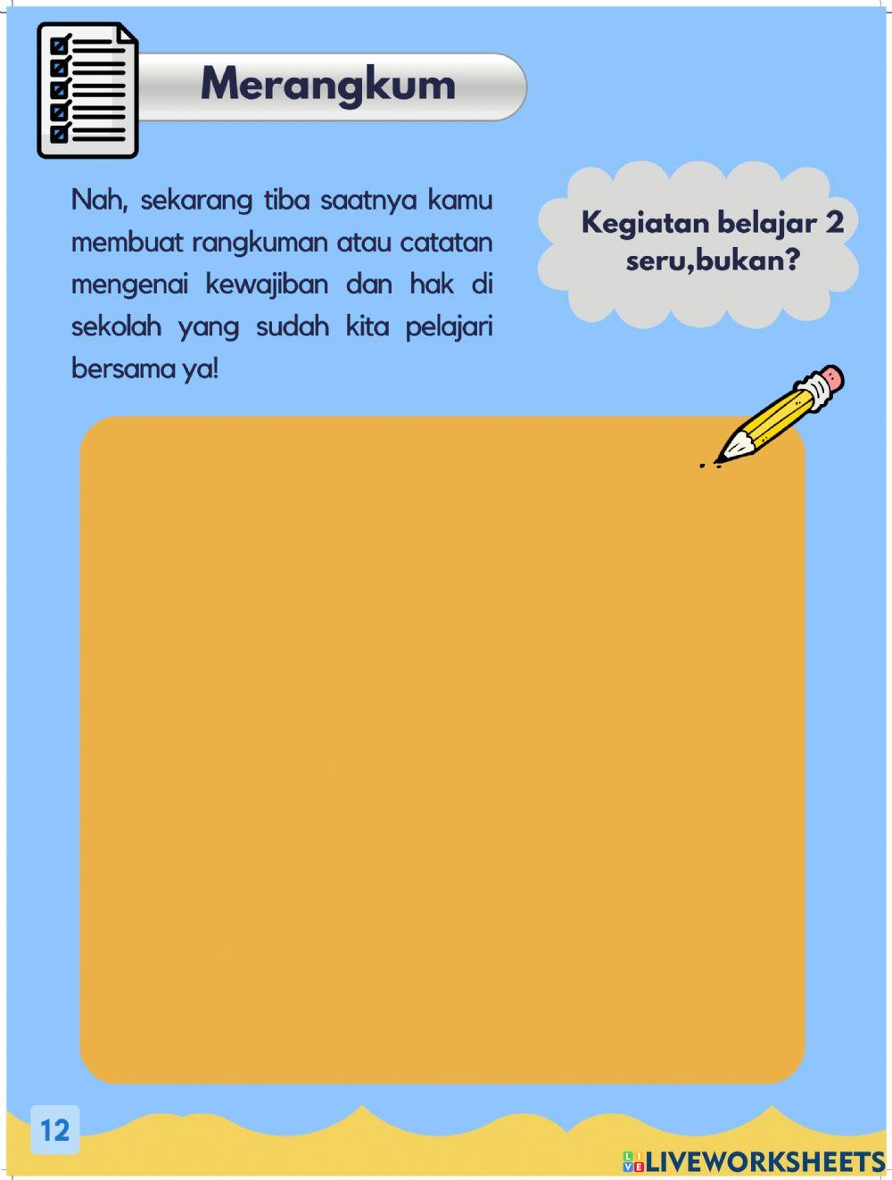 Hak dan Kewajiban di Sekolah