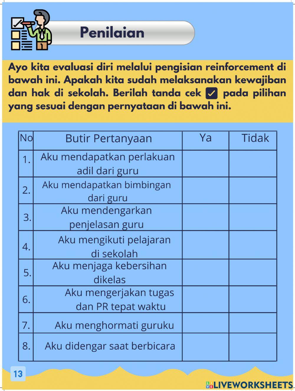 Hak dan Kewajiban di Sekolah