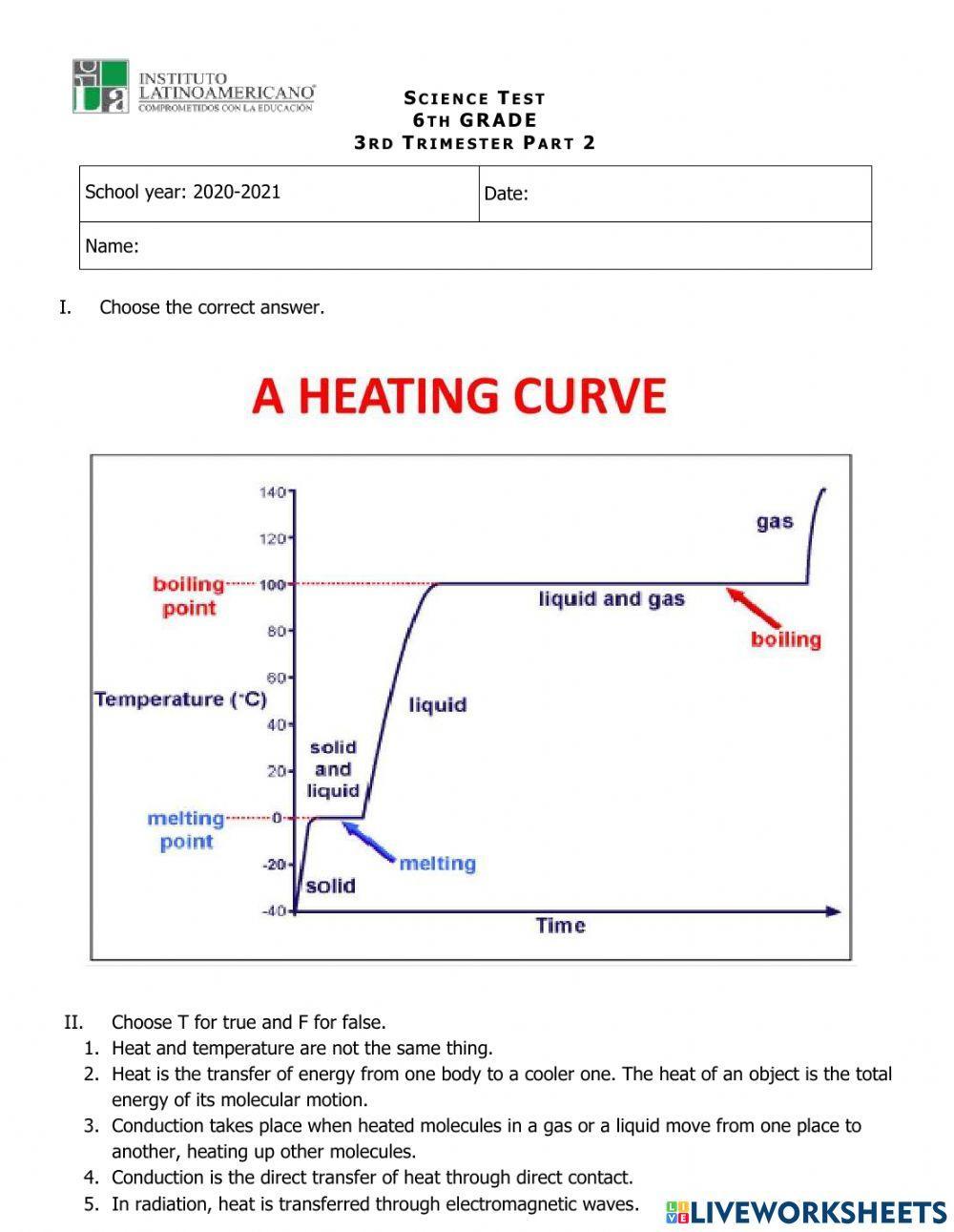 6TH GRADE SCIENCE TEST T3 PART 2