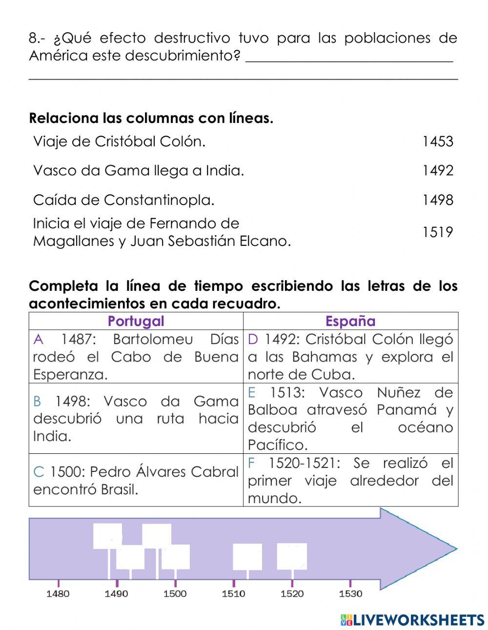 Actividad viajes de exploración