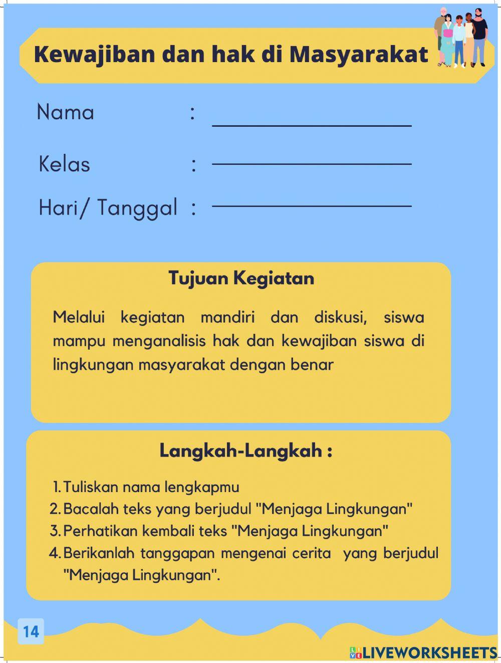 Hak dan Kewajiban di Masyarakat