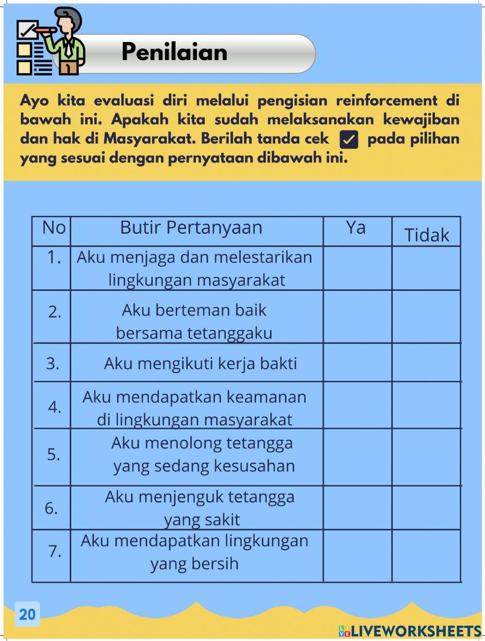 Hak dan Kewajiban di Masyarakat