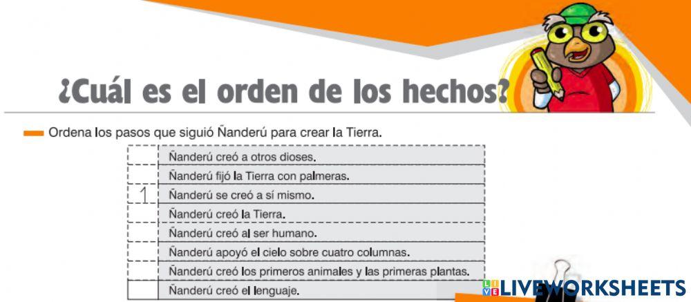 -El origen de la tierra- El orden de los acontecimientos
