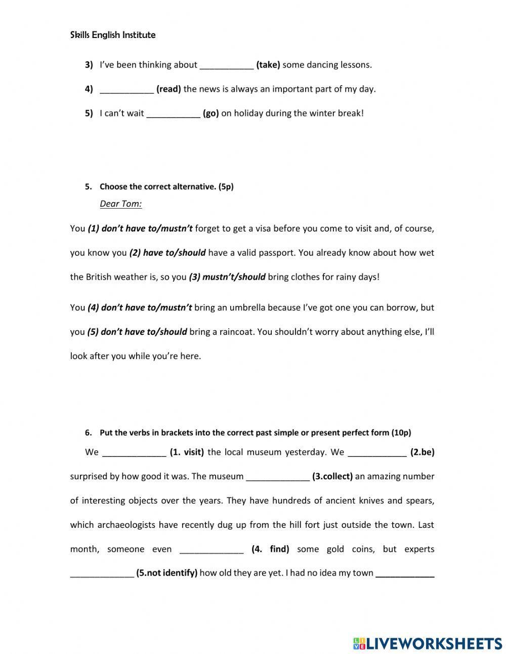 PET - Use of English TT1