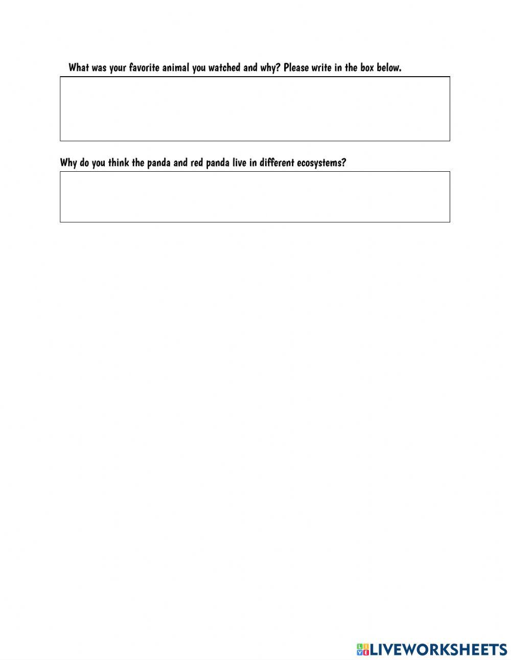 EcoSystems - Animal Habitat